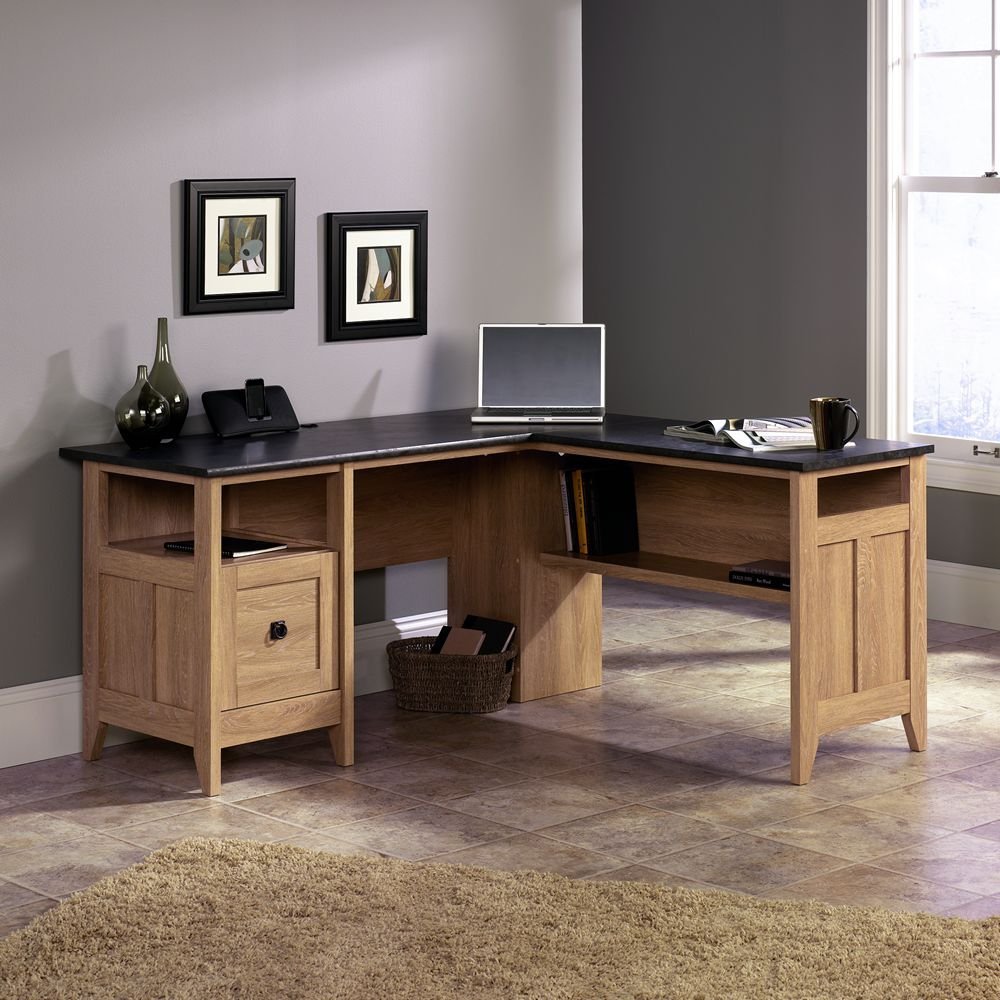 L-shaped desk for home office