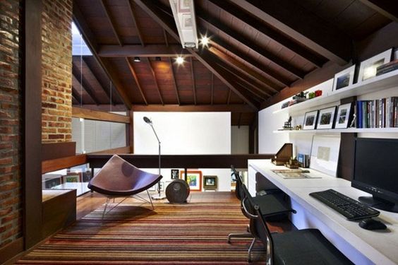 Home office setups attic