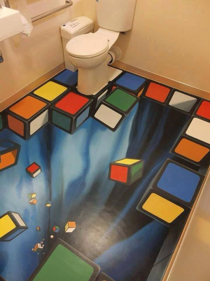Rubic’s Bathroom Flooring