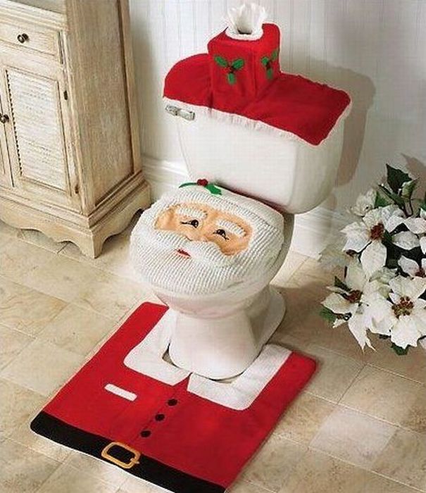 christmas toilet