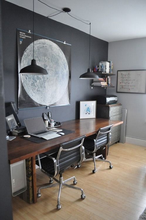 grey home office
