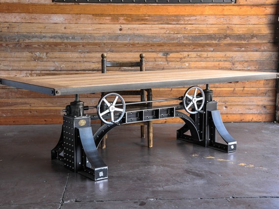  Vintage Industrial Dining Table / Desk