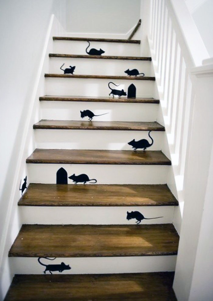 Mice on your stairs.
