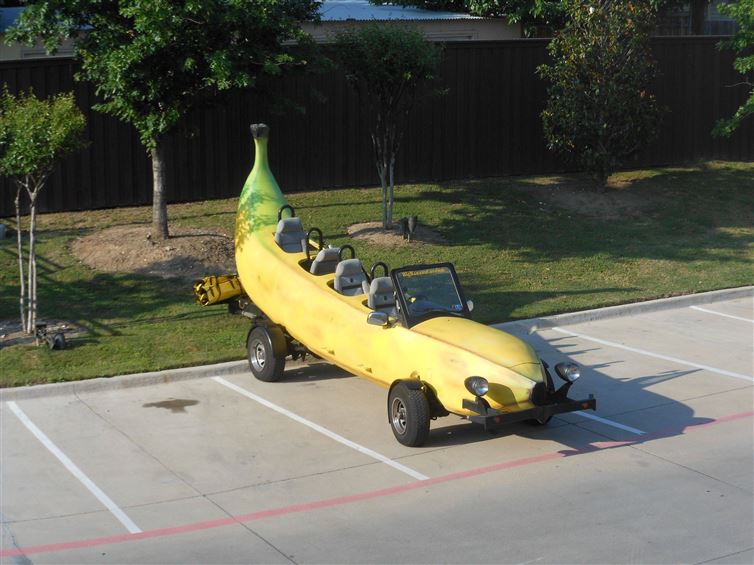  I Will Just Park My Super Cool Banana Car Here. 