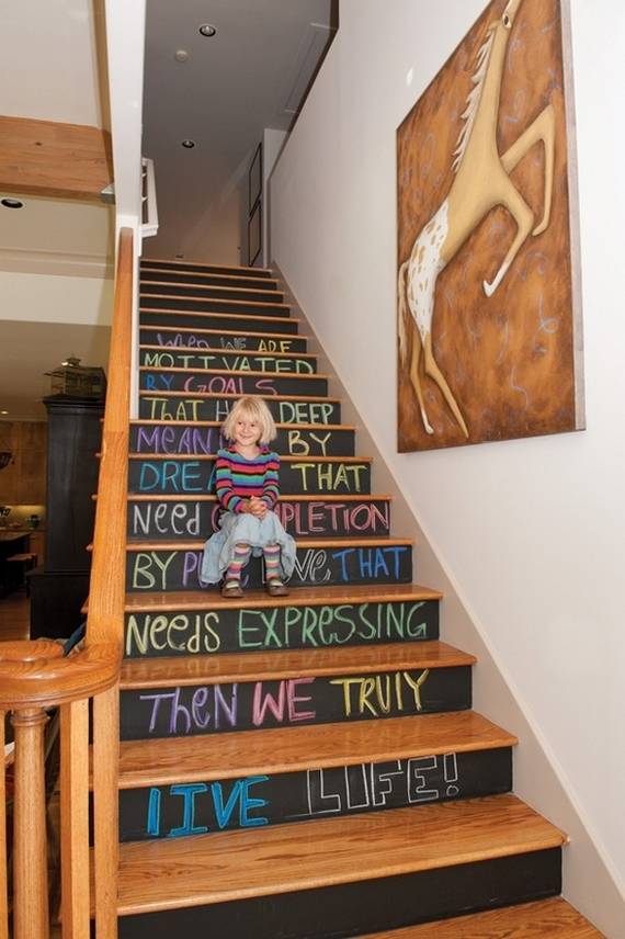  Chalkboard stairs 