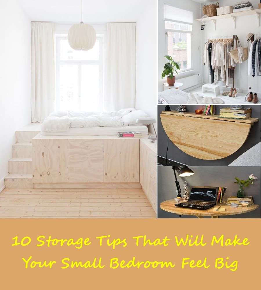 10 Storage Ideas That Will Make Your Small Bedroom Feel Big