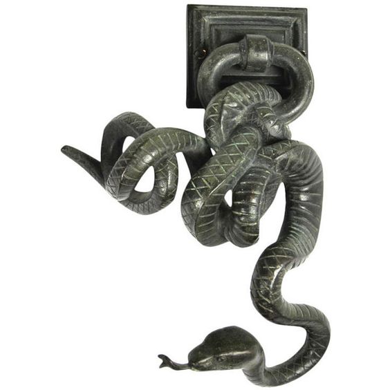  Bronze Snake Door Knocker 