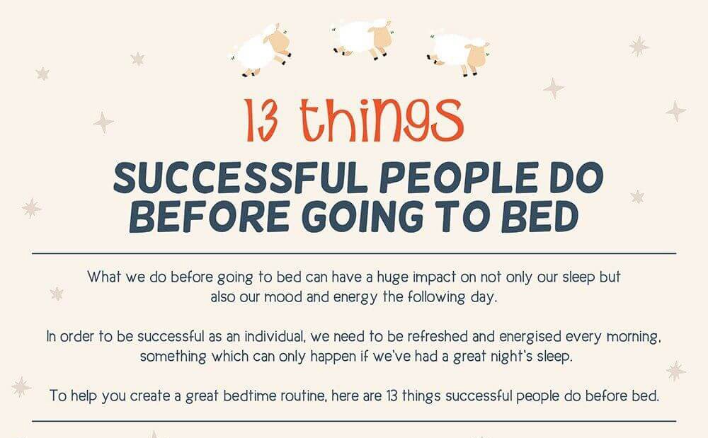 what successful people do before bed
