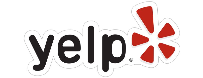 The logo of Yelp.