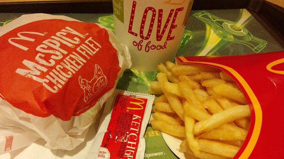 A photo of McDonald’s food items