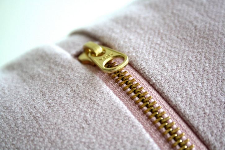 Gold Colored YKK Zipper