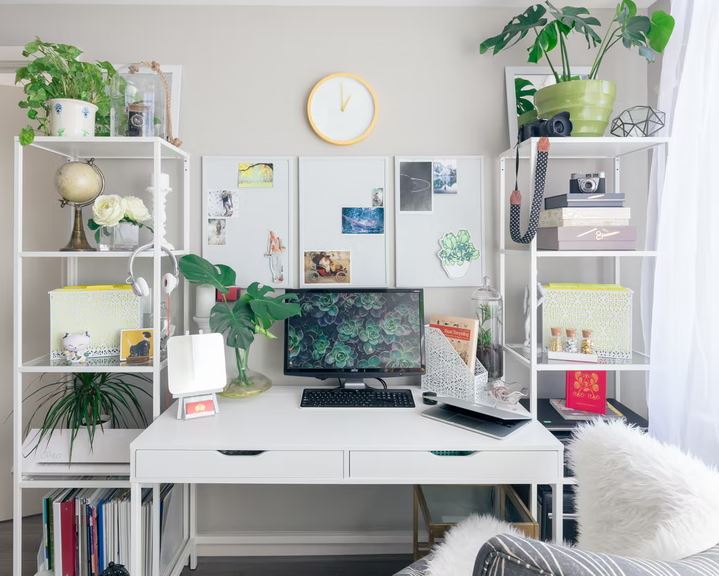 Use varied home office storage types