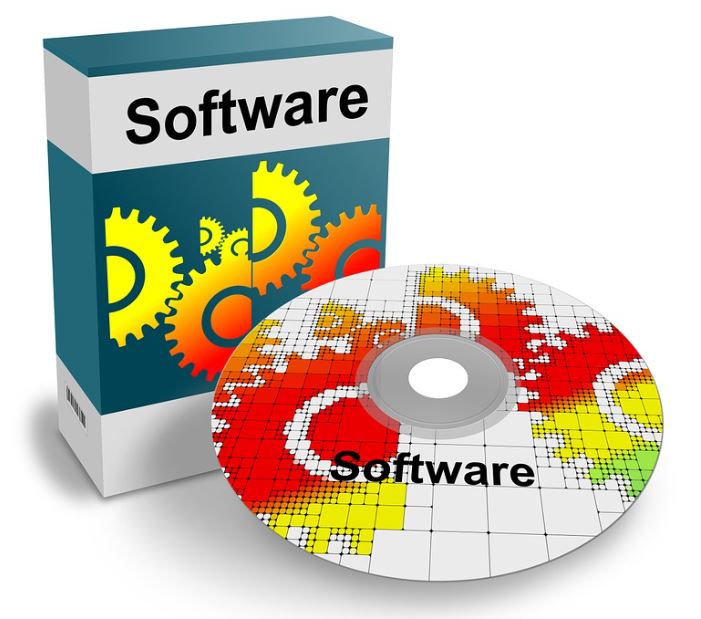 A CD and pack with the word “Software” on them